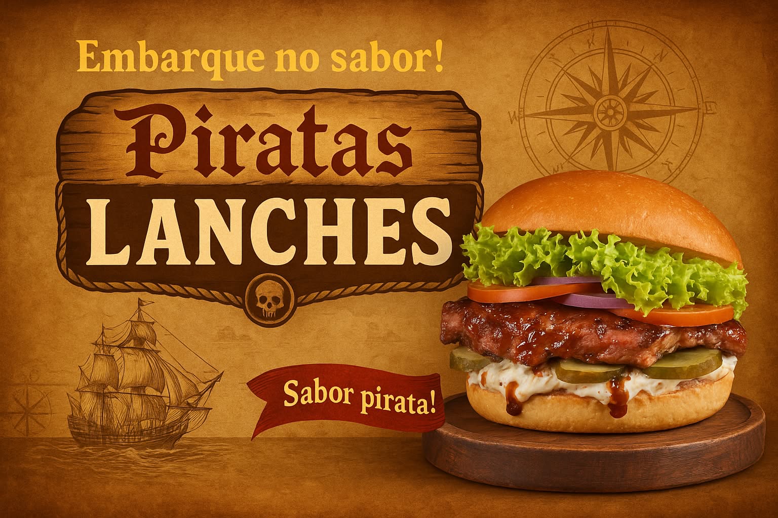 Banner Piratas Lanches